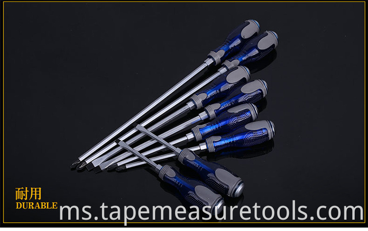 Pemutar skru pelbagai fungsi Phillips Chrome vanadium steel slotted magnetic screwdriver Factory direct screwdriver